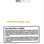 Link Belt Crane TC78A Service Manual
