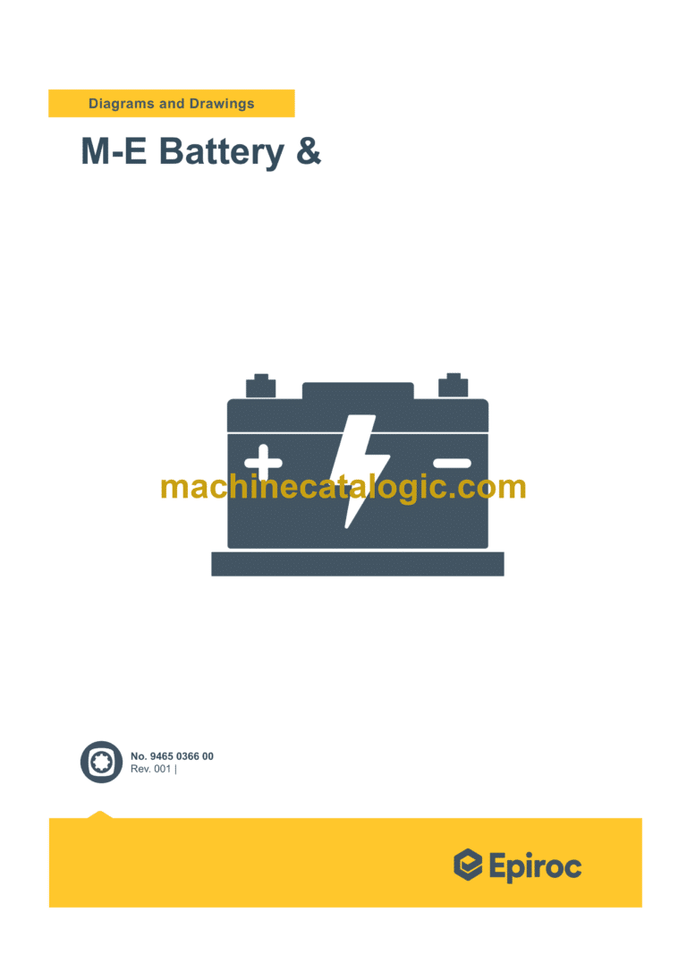 Epiroc M-E Battery Diagrams and Drawings Manual