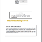 Link Belt Crane 248HSL Service Manual