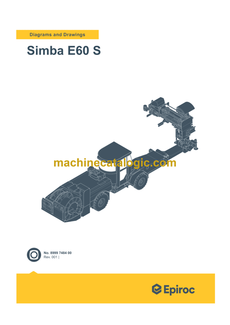 Epiroc Simba E60 S Diagrams and Drawings Manual