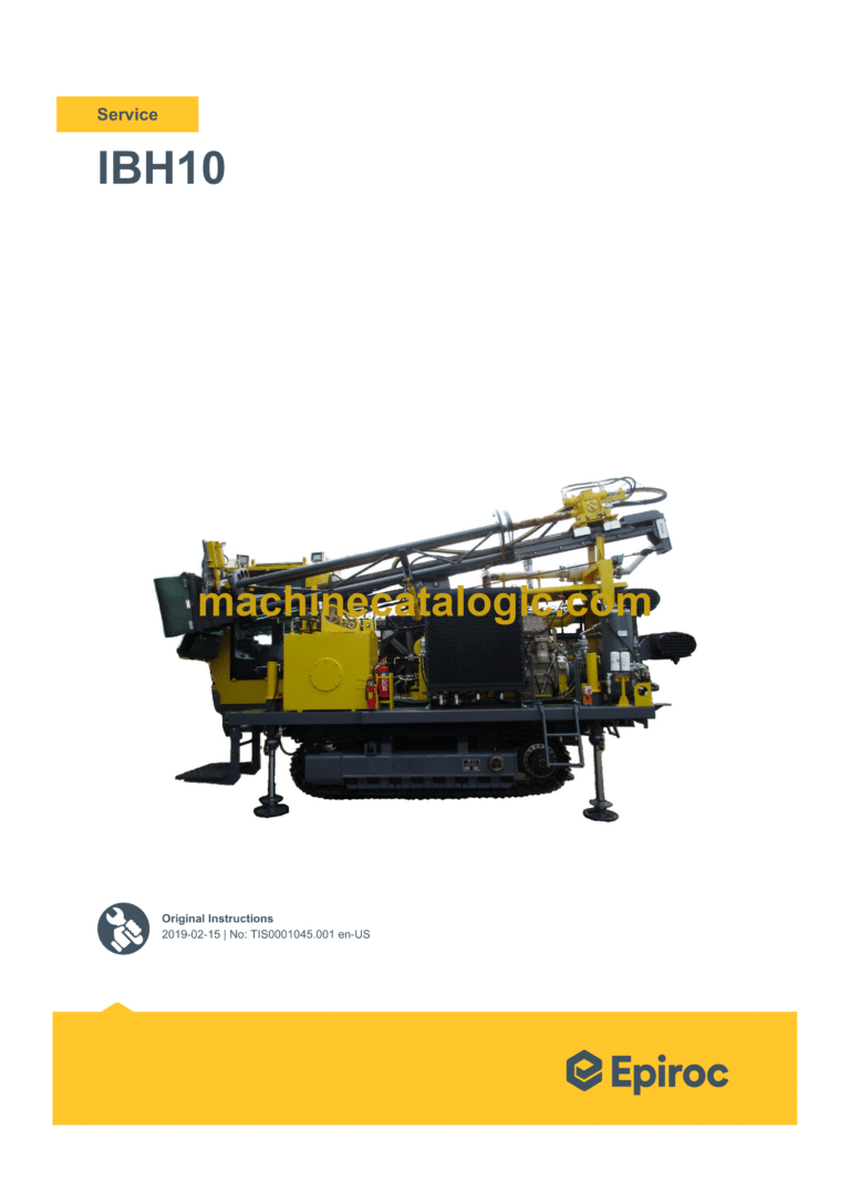 Epiroc IBH10 Mark I Service Manual (TIS0001045.001)