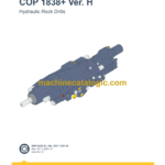 Epiroc COP 1838+ Version H Hydraulic Rock Drills Parts Catalog