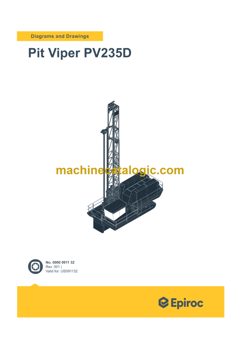 Epiroc Pit Viper PV235D Diagrams and Drawings Manual
