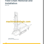 Epiroc IDM70E Blast Hole Drills Component Removal and Installation Instructions