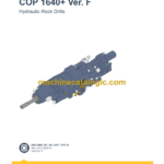 Epiroc COP 1640+ Version F Hydraulic Rock Drills Parts Catalog