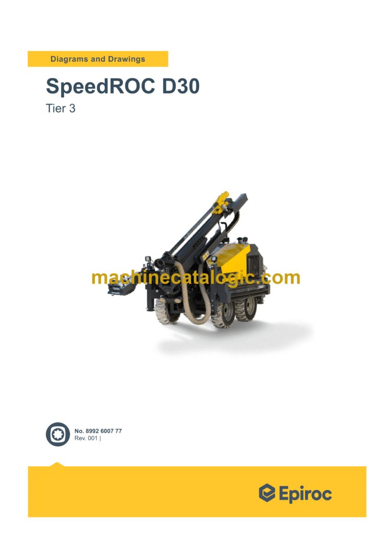 Epiroc SpeedROC D30 Tier 3 Diagrams and Drawings Manual