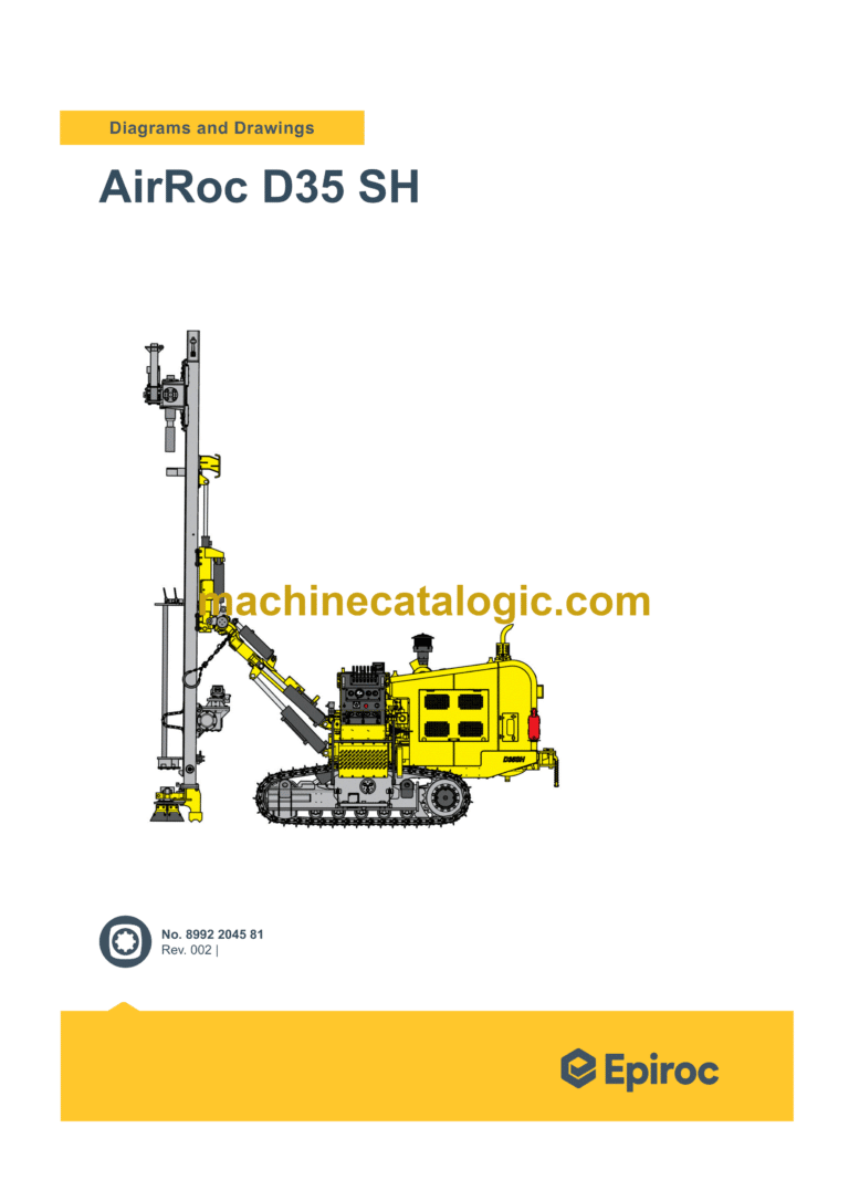 Epiroc AirRoc D35 SH Diagrams and Drawings Manual