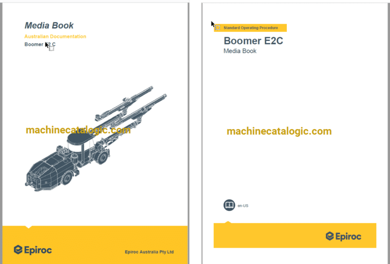 Epiroc Boomer E2 C Component Removal and Installation Instructions