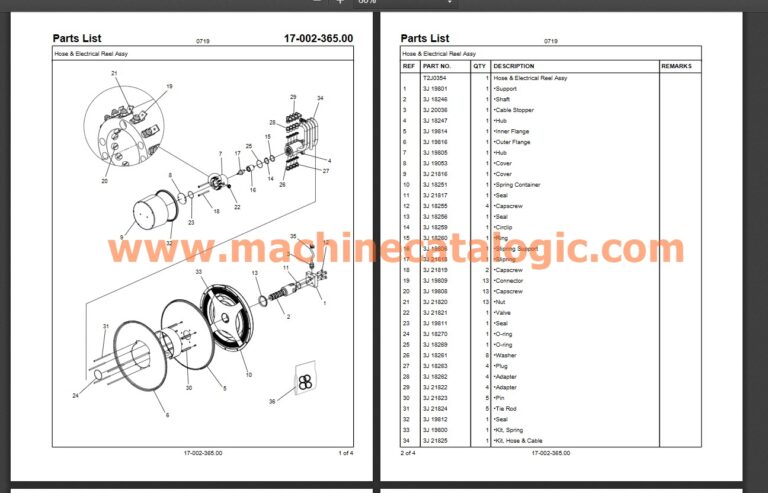 Link-Belt Cranes Parts list