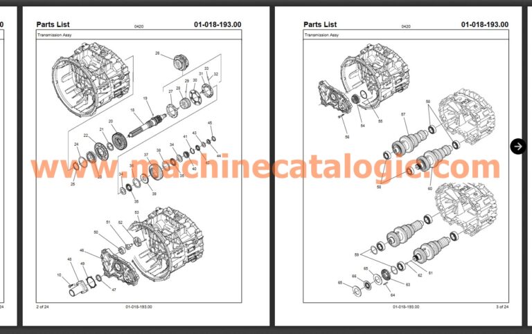 Link-Belt Cranes Parts list