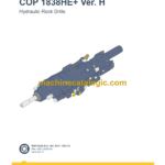 Epiroc COP 1838HE+ Version H Hydraulic Rock Drills Parts Catalog