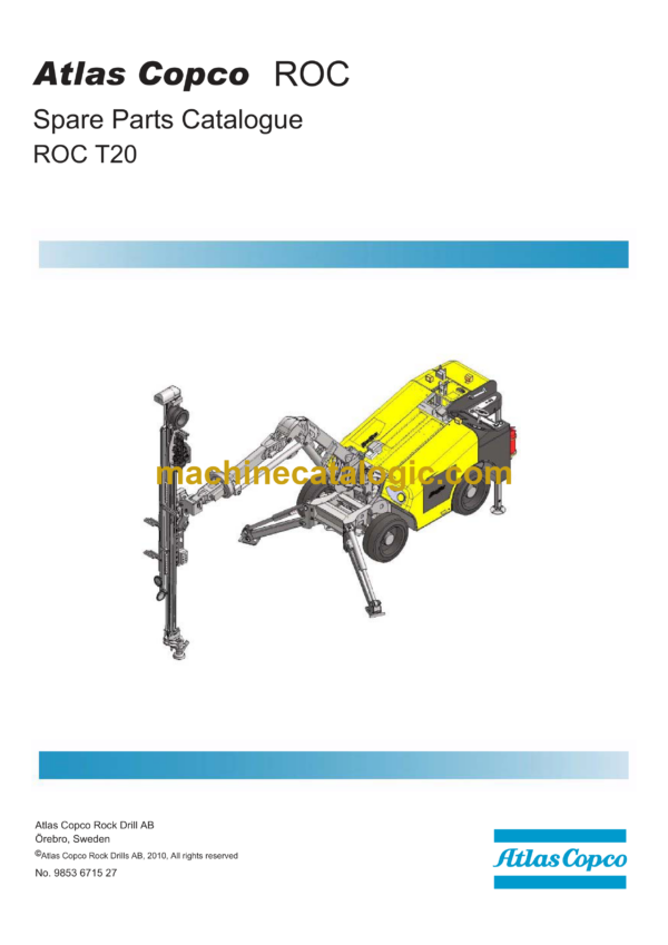Atlas Copco ROC T20 Drill Rig Parts Catalog