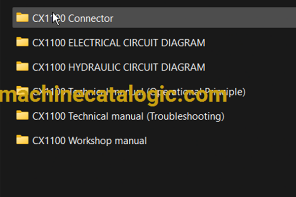 Hitachi Sumitomo CX1100 Full Manual (Technical, Workshop, Diagrams Manual) - Image 2
