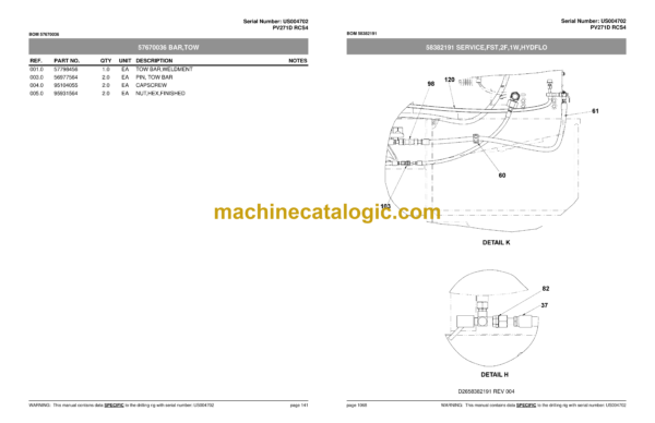 Atlas Copco PV271D RCS4 Pit Viper Parts Catalog - Image 3