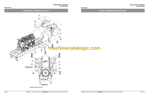 Atlas Copco PV271D RCS4 Pit Viper Parts Catalog - Image 4