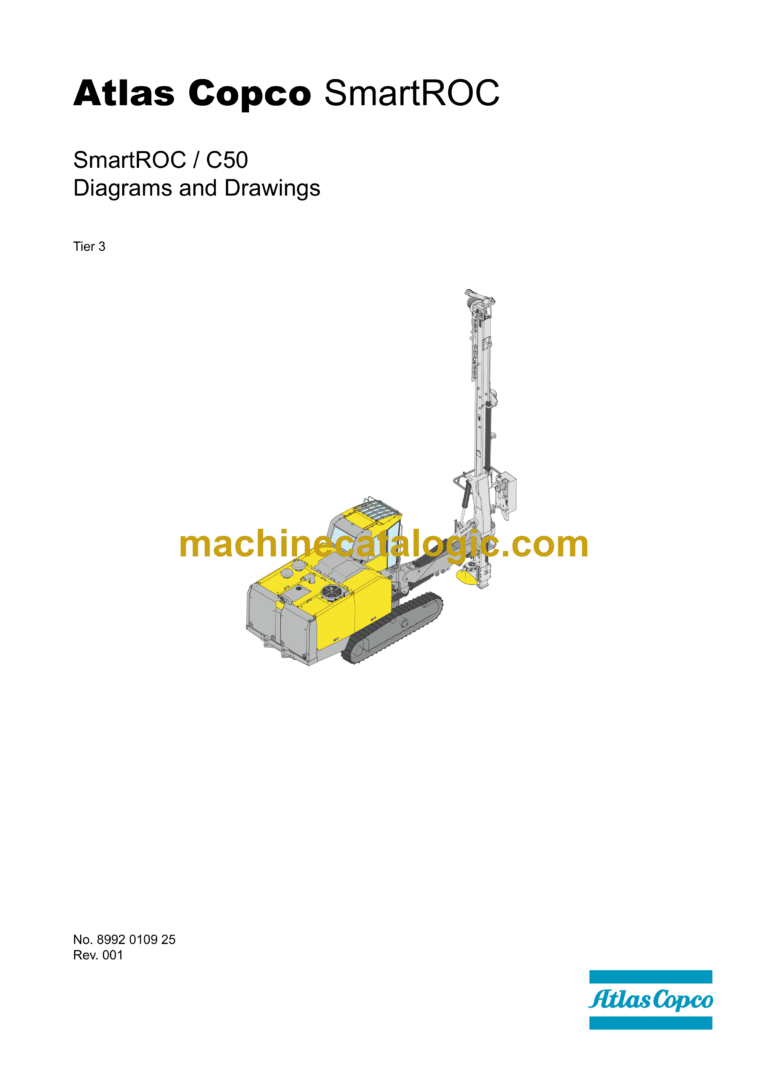 Atlas Copco SmartROC C50 Tier 3 Diagrams and Drawings Manual
