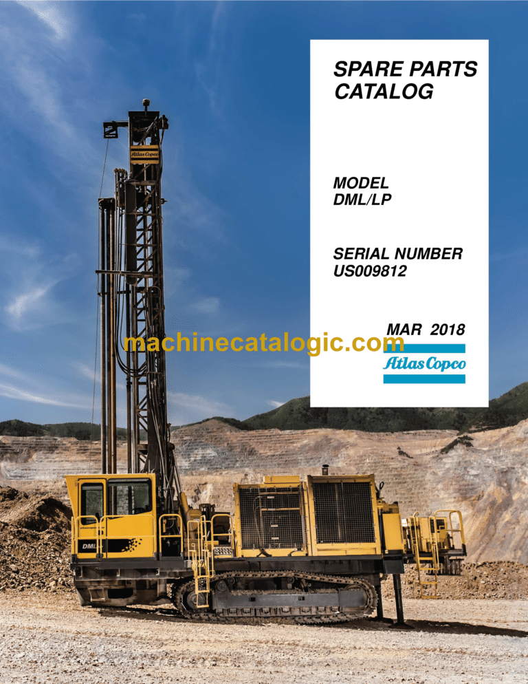 Atlas Copco DMLLP Drill Rig Parts Catalog
