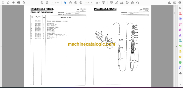 Atlas Copco RD10 Surface Rock Drill Parts Catalog - Image 2