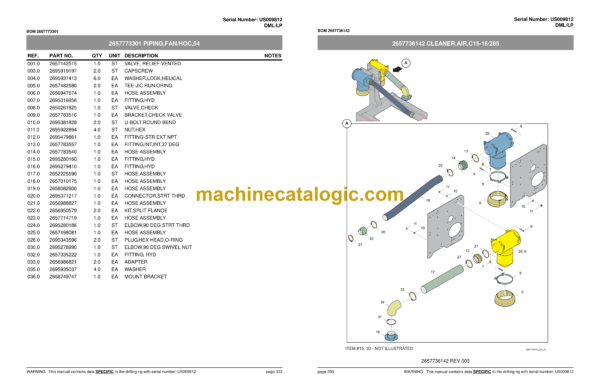Atlas Copco DMLLP Drill Rig Parts Catalog - Image 2
