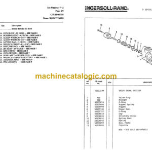 Atlas Copco DM45E HP Rotary Blast Hole Rigs Parts Catalog