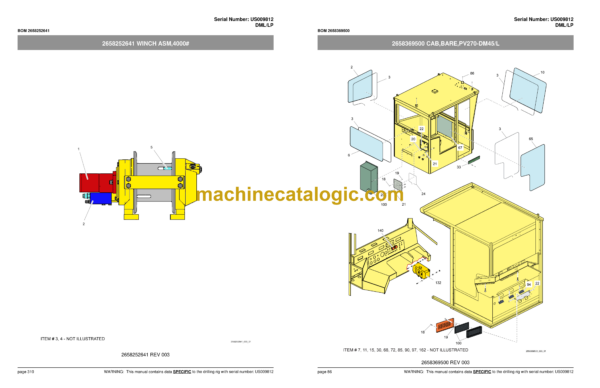 Atlas Copco DMLLP Drill Rig Parts Catalog - Image 4
