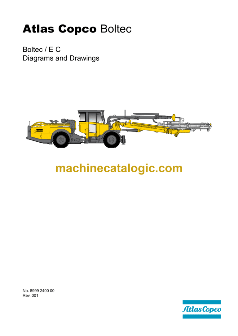Atlas Copco Boltec E C Diagrams and Drawings Manual