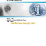 Atlas Copco ECM590 Tier 3 Hydraulic Crawler Drill Parts Catalog
