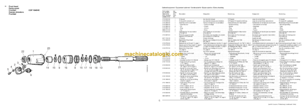 Atlas Copco COP 1840HE, COP 1840HEX Hydraulic Rock Drill Parts Catalog - Image 4