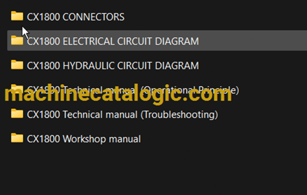 Hitachi Sumitomo CX1800 Full Manual (Technical, Workshop, Diagrams Manual) - Image 2