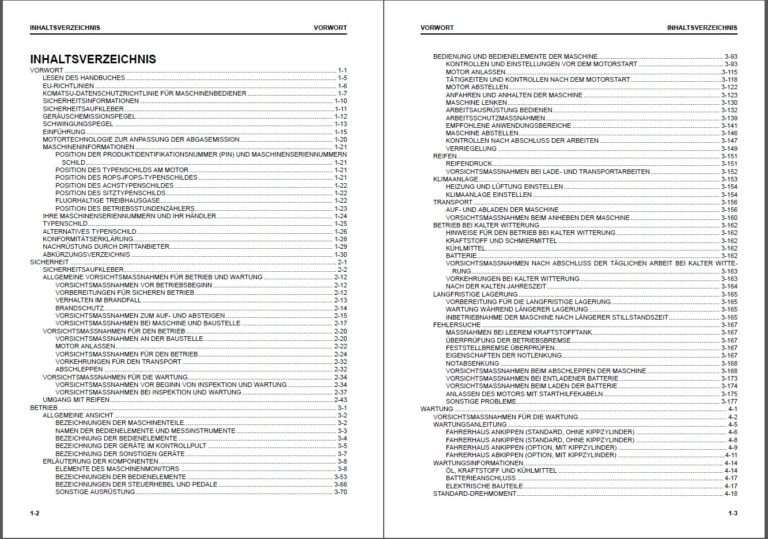 Komatsu WA80M-8E0 RADLADER Bedienungs