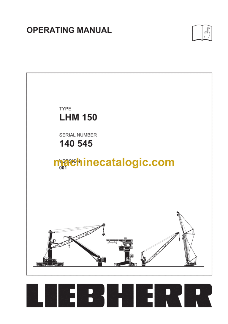 Liebherr LHM 150 Mobile Harbour Crane Operating Manual (140545)