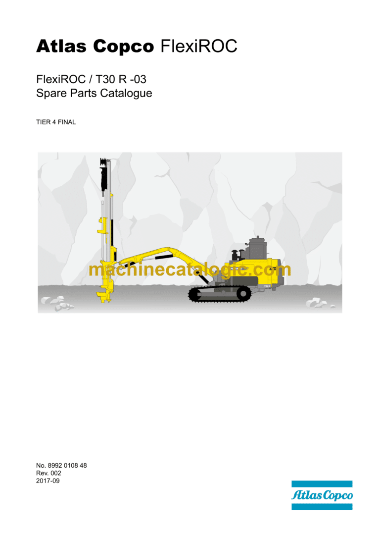 Atlas Copco FlexiROC T30 R-03 Tier 4 Final Parts Catalog