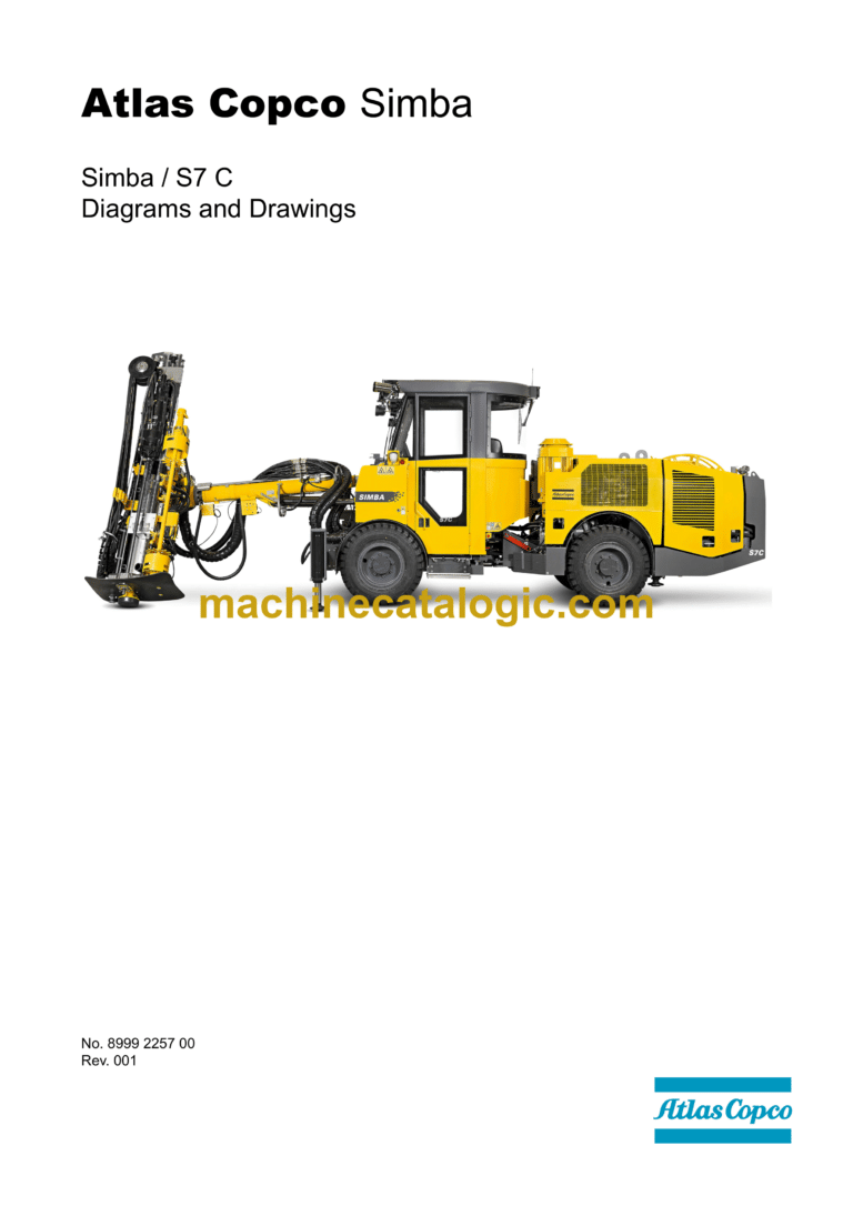 Atlas Copco Simba S7C Diagrams and Drawings Manual