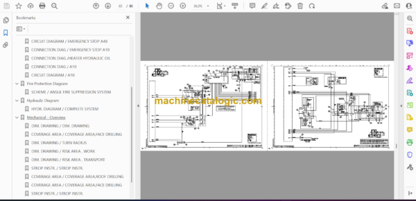 Atlas Copco Simba S7C Diagrams and Drawings Manual - Image 2