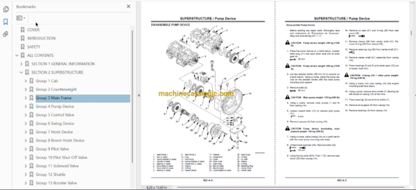 Hitachi Sumitomo CX2000 Full Manual (Technical, Workshop, Diagrams Manual) - Image 4