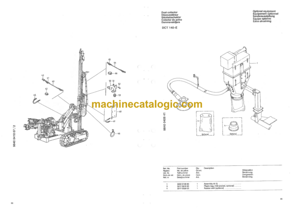 Atlas Copco ROC 442PC Pneumatic Crawler Drill Parts Catalog - Image 2
