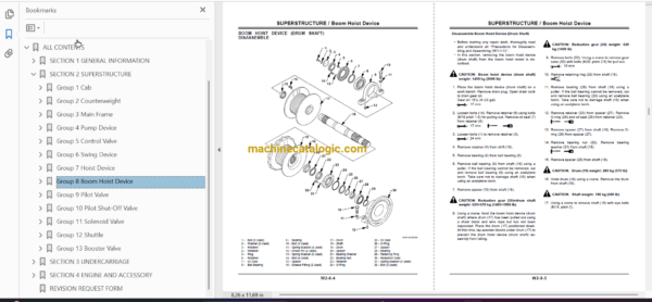 Hitachi Sumitomo CX2000 Full Manual (Technical, Workshop, Diagrams Manual) - Image 3