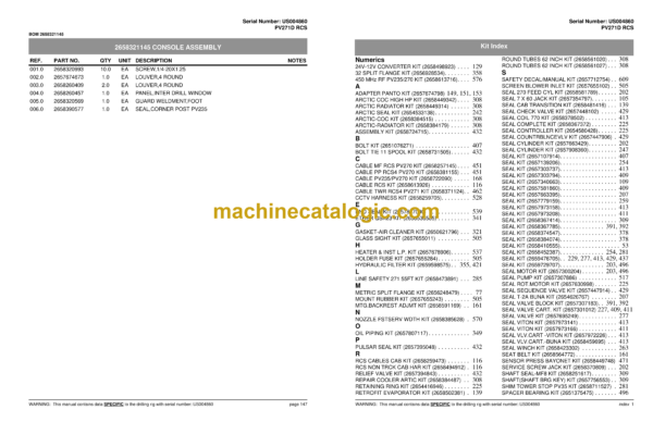 Atlas Copco PV271D Pit Viper Parts Catalog - Image 4