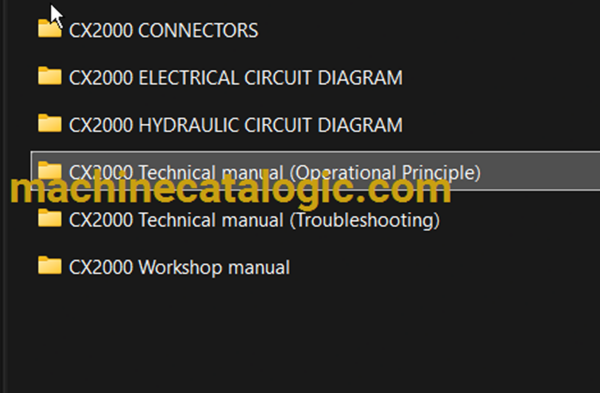 Hitachi Sumitomo CX2000 Full Manual (Technical, Workshop, Diagrams Manual) - Image 2