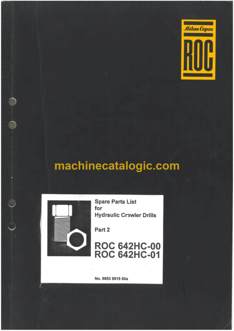 Atlas Copco ROC 642HC-00, ROC 642HC-01 Drilling Rig Parts Catalog