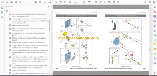 Atlas Copco PV271E RCS4 Pit Viper Parts Catalog - Image 3
