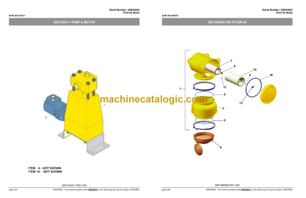 Atlas Copco PV271E RCS4 Pit Viper Parts Catalog - Image 2