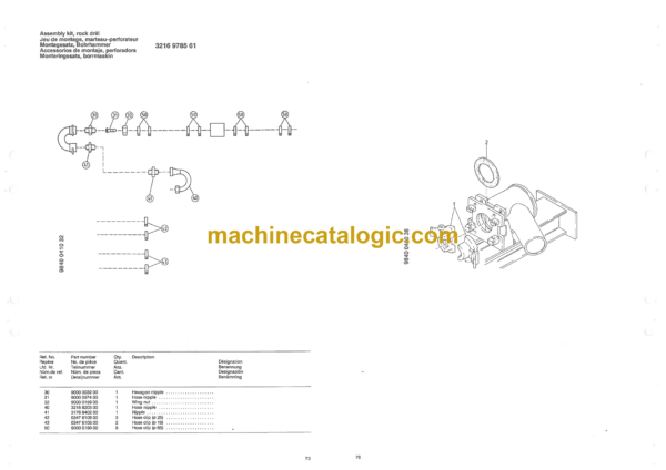Atlas Copco ROC 442PC-00 Pneumatic Crawler Drill Parts Catalog - Image 3