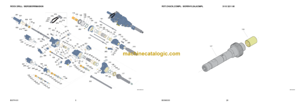 Atlas Copco COP 2150CR, 2150CRL Version C Hydraulic Rock Drill Parts Catalog - Image 4