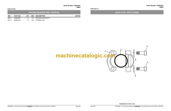 Atlas Copco DMH2 Blast Hole Drill Parts Catalog - Image 4