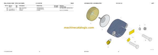 Atlas Copco COP 2150CR, 2150CRL Version C Hydraulic Rock Drill Parts Catalog - Image 3
