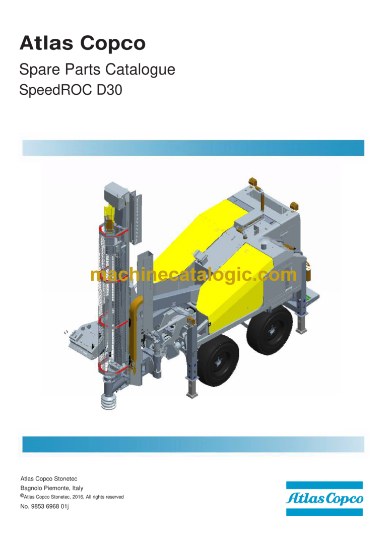 Atlas Copco SpeedROC D30 Parts Catalog