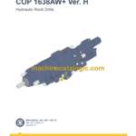 Epiroc COP 1638AW+ Version H Hydraulic Rock Drills Parts Catalog
