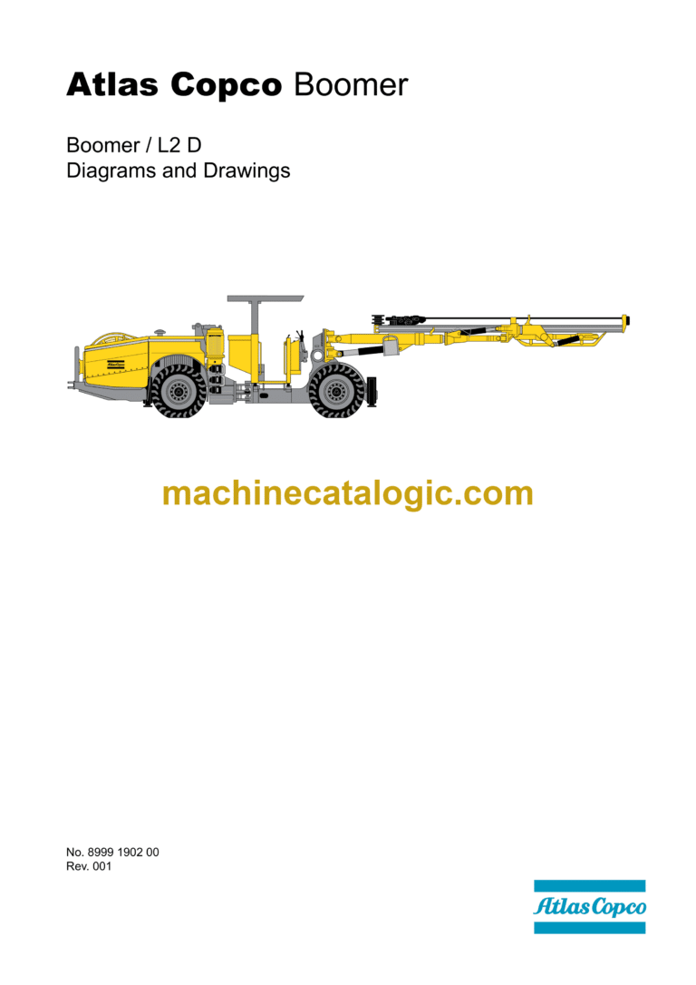 Atlas Copco Boomer L2D Diagrams and Drawings Manual