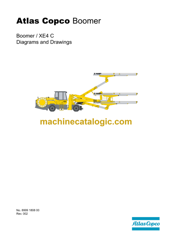 Atlas Copco Boomer XE4C Diagrams and Drawings Manual